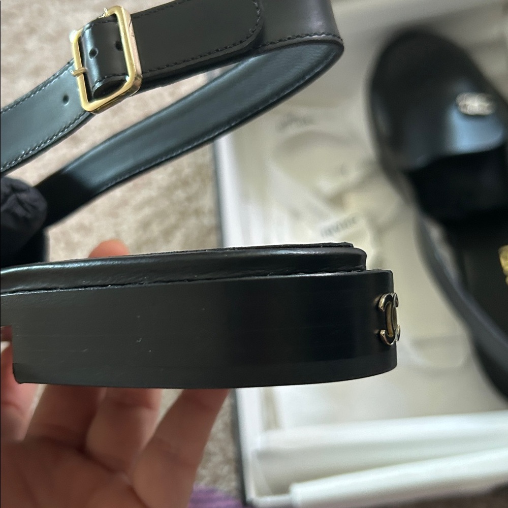 CHANEL Black Slingback Loafers. 7.5 - Picture 16 of 17